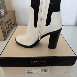 BCBGeneration Women's White Ankle Boots